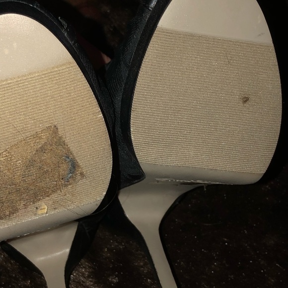 Wild Rose size 10 sheer opentoe platform heels with back zip bootie look - Picture 8 of 8